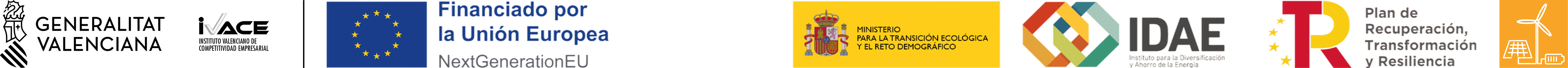 Logotipos de financiación del programa de autoconsumo